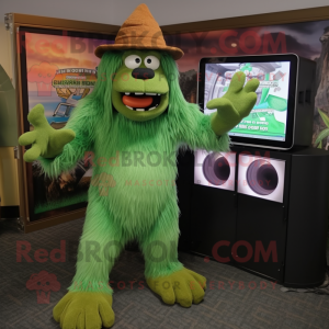 Groen Sasquatch mascotte...