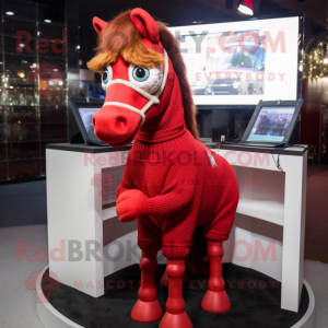 Postava maskota Red Horse...