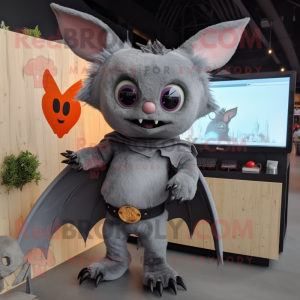 Gray Bat mascotte kostuum...