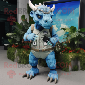 Sky Blue Triceratops...