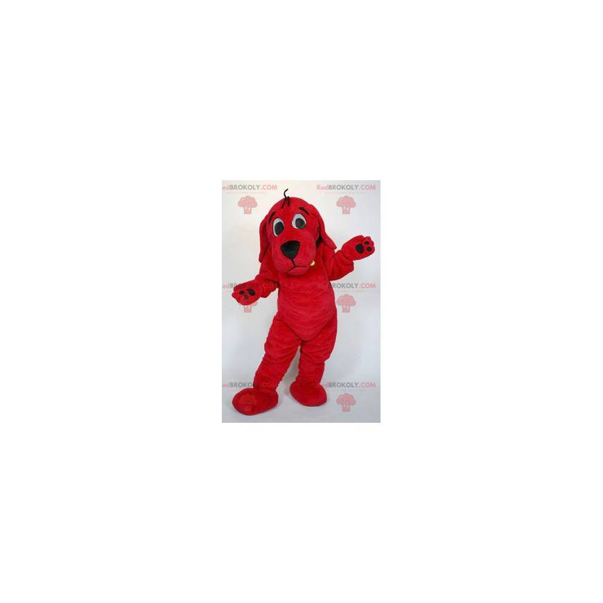 Clifford den store røde hund tegneserie maskot - Redbrokoly.com