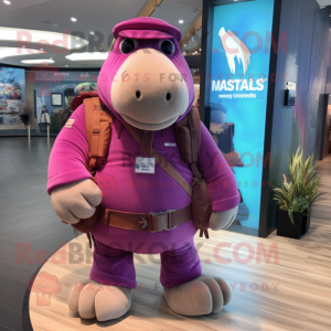 Magenta Walrus mascotte...