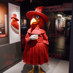 Red Hens mascotte kostuum...