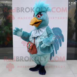 Cyan Roosters maskot...