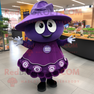 Purple Tacos maskot drakt...