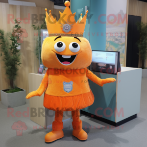 Orange Queen maskot kostume...