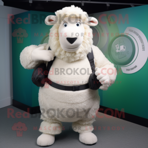 Vit Suffolk Sheep...