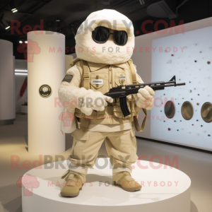 Cream Sniper maskot kostume...