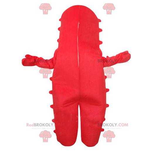 Mascote monstro ciclope vermelho super amigável - Redbrokoly.com