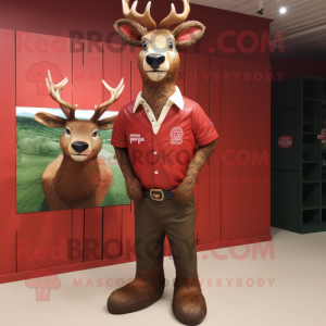 Red Deer mascotte kostuum...