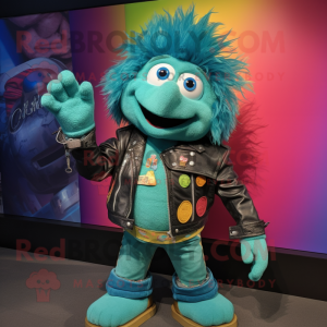 Turquoise Rainbow mascotte...