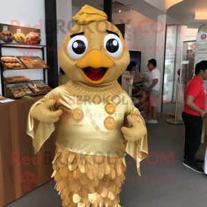 Gold Butter Chicken maskot...