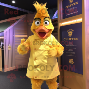 Gold Butter Chicken maskot...