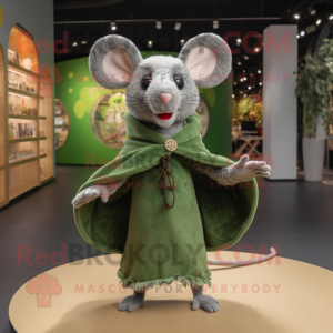 Olive Mouse maskot kostume...