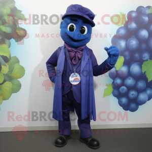 Blue Grape mascotte kostuum...