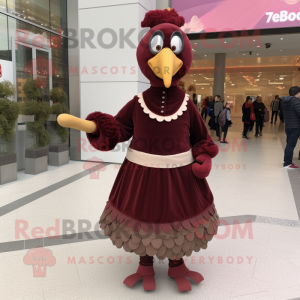 Maroon Turkije mascotte...