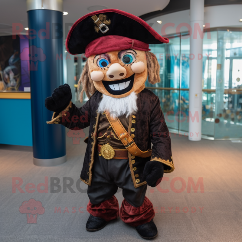nan Pirate mascot costume character dressed with a Playsuit and Foot pads nan Pirate mascot costume character dressed with a Playsuit and Foot pads