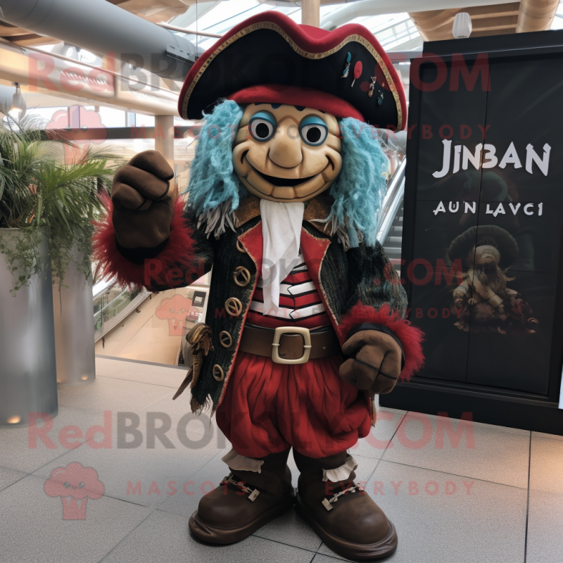 nan Pirate mascot costume character dressed with a Playsuit and Foot pads nan Pirate mascot costume character dressed with a Playsuit and Foot pads
