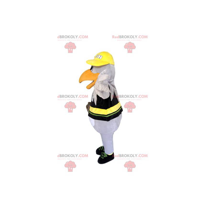 Hvit ørn maskot i supportertrøye. Eagle kostyme - Redbrokoly.com Hvit ørn maskot i supportertrøye. Eagle kostyme - Redbrokoly.com