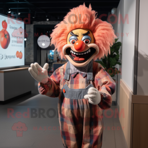 Peach Evil Clown mascotte...