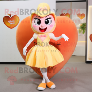 Peach Heart maskot kostume...