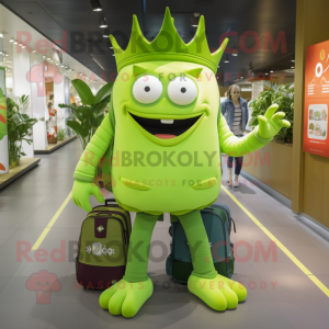 Lime Green King mascotte...