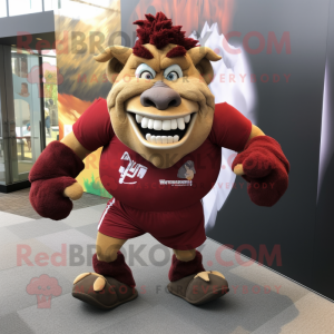 Maroon Ogre mascotte...