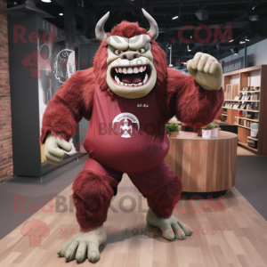 Maroon Ogre mascotte...