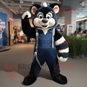 Navy Skunk maskot kostume...