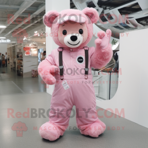 Rosa Teddy Bear maskot...