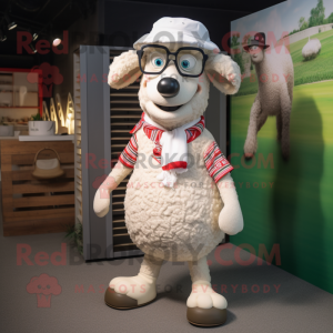 Cream Sheep mascotte...