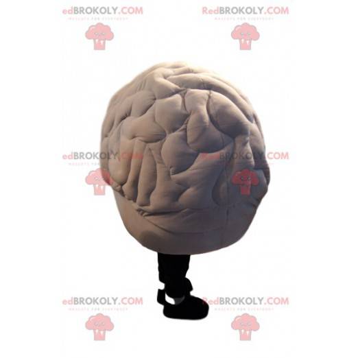 Mascota de cerebro blanco con una gran sonrisa - Redbrokoly.com