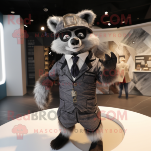 Silver Raccoon mascotte...