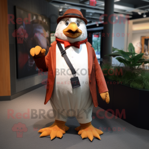 Rust Penguin maskot kostume...