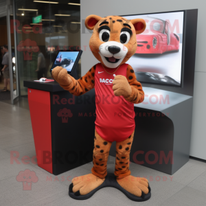 Red Cheetah mascotte...