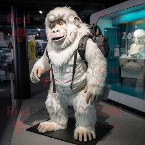 Witte Gorilla mascotte...