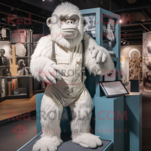 Witte Gorilla mascotte...