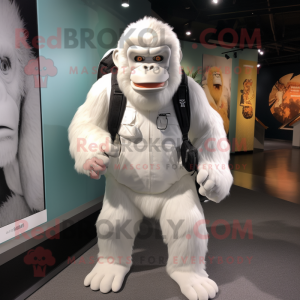 Witte Gorilla mascotte...