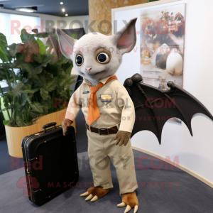 Tan Fruit Bat mascotte...