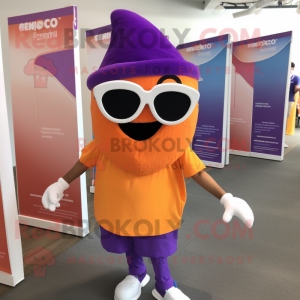 Postava fialového maskota...