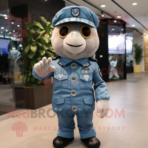 nan Air Force Soldier mascot costume character dressed with a Sweater and Bracelets