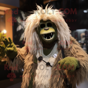 Olive Yeti mascotte kostuum...