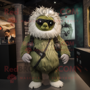 Olive Yeti mascotte kostuum...