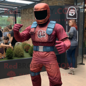 Maroon Gi Joe maskot drakt...