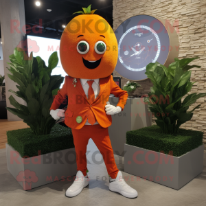 Orange Beet maskot kostym...