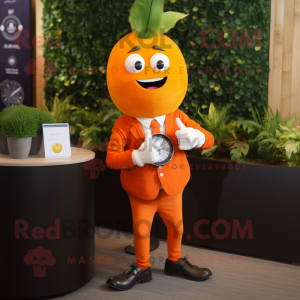 Orange Beet maskot kostume...