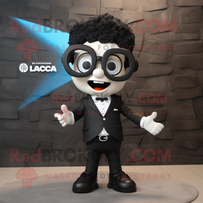 Black Alliance mascot costume character dressed with a Blazer and Eyeglasses Black Alliance mascot costume character dressed with a Blazer and Eyeglasses