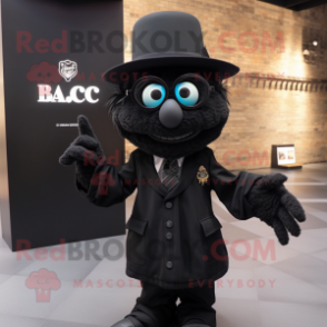 Black Alliance mascot costume character dressed with a Blazer and Eyeglasses