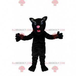 Black panther mascot with beautiful blue eyes - Redbrokoly.com