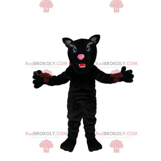 Black panther mascot with beautiful blue eyes - Redbrokoly.com